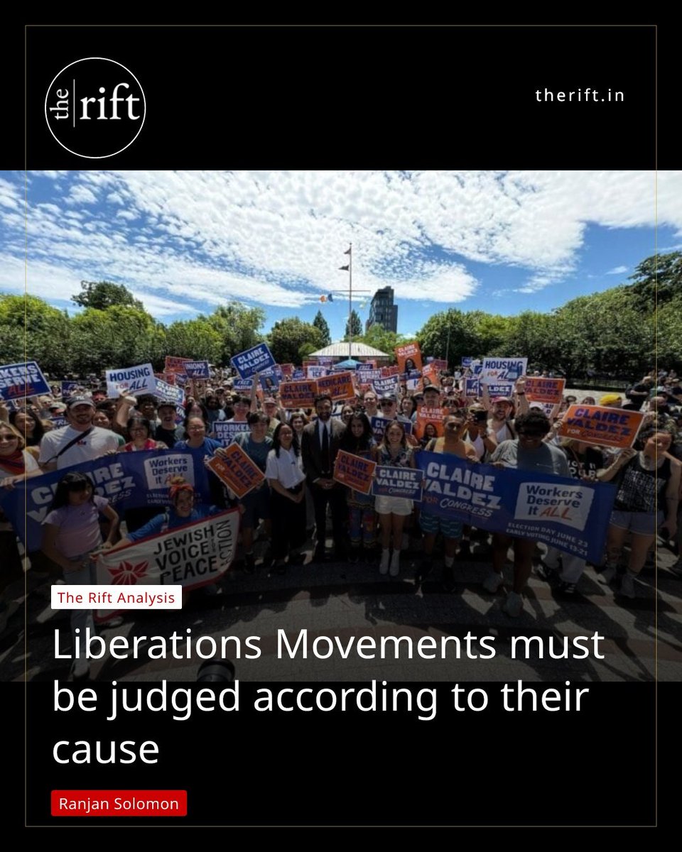 theriftin's tweet photo. Is resistance 'terrorism' or a cry for justice? 'Liberation movements must be judged first by the historical reality that produced them' writes Ranjan Solomon. Who defines the morality of the oppressed? https://t.co/4b7dCKUFhr #HumanRights #PalestineConvoy https://t.co/DFDYscXvOx