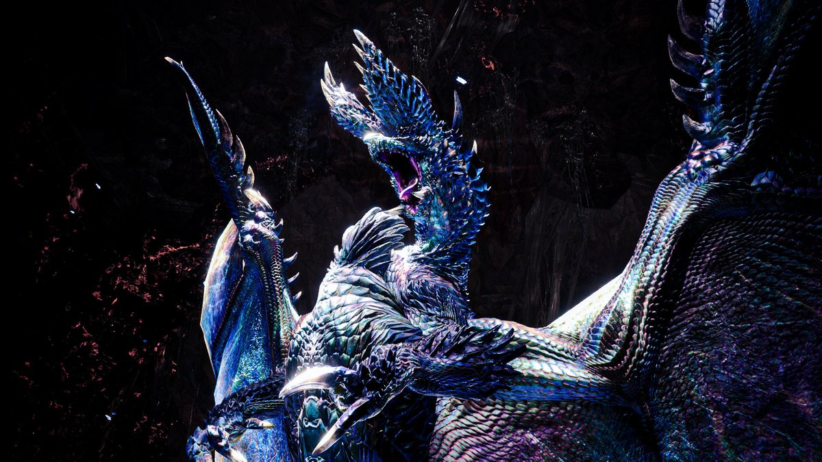 p3dq4's tweet photo. 氷を纏いし禁忌。
その静かな気配の奥で、世界を凍てつかせる力が目を覚ます。

📸 アルバトリオン（氷活性状態）

#MonsterHunter #モンスターハンター #モンハン #モンハン写真部 #VirtualPhotography https://t.co/ezexcHQz5q