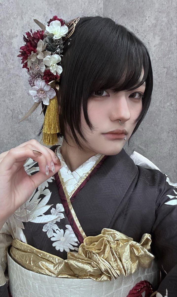 Uuuki___8's tweet photo. こんにちは〜

このあいだ和装したよ( ^ω^ )

次の出勤は明日20日です！

#コンカフェ https://t.co/T9vJ3OEoRh
