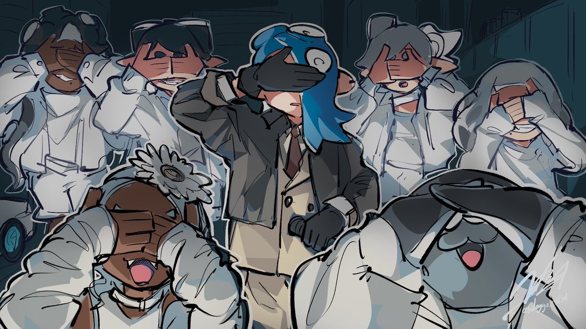 doggo_1d34's tweet photo. IRIS OUT × Splatoon 💥🦈 https://t.co/Cqpdwzhs8v