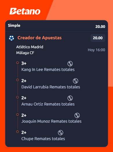elnovach's tweet photo. REMATES ATLETI vs MALAGA 🎯 🇪🇸

Soñadora de remates para mañana, el Malaga recien ascendido tiene muy lindas cuotas, les recomiendo chequear a ver si encuentran algun otro que les guste para alguna combinada mas segura.

CUOTA 20 💣 https://t.co/vs4PlEWY7H