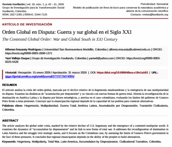 kavilando's tweet photo. Orden Global en Disputa: Guerra y sur global en el Siglo XXI.

https://t.co/VTsyxXxWex https://t.co/1K6yzzTBOq