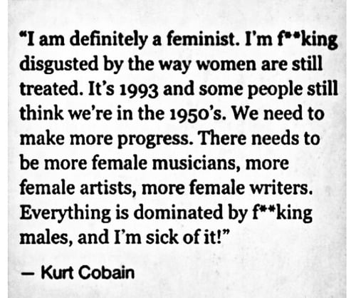 nochuthecoconut's tweet photo. kurt cobain was a feminist. https://t.co/3bNJtAPWlU