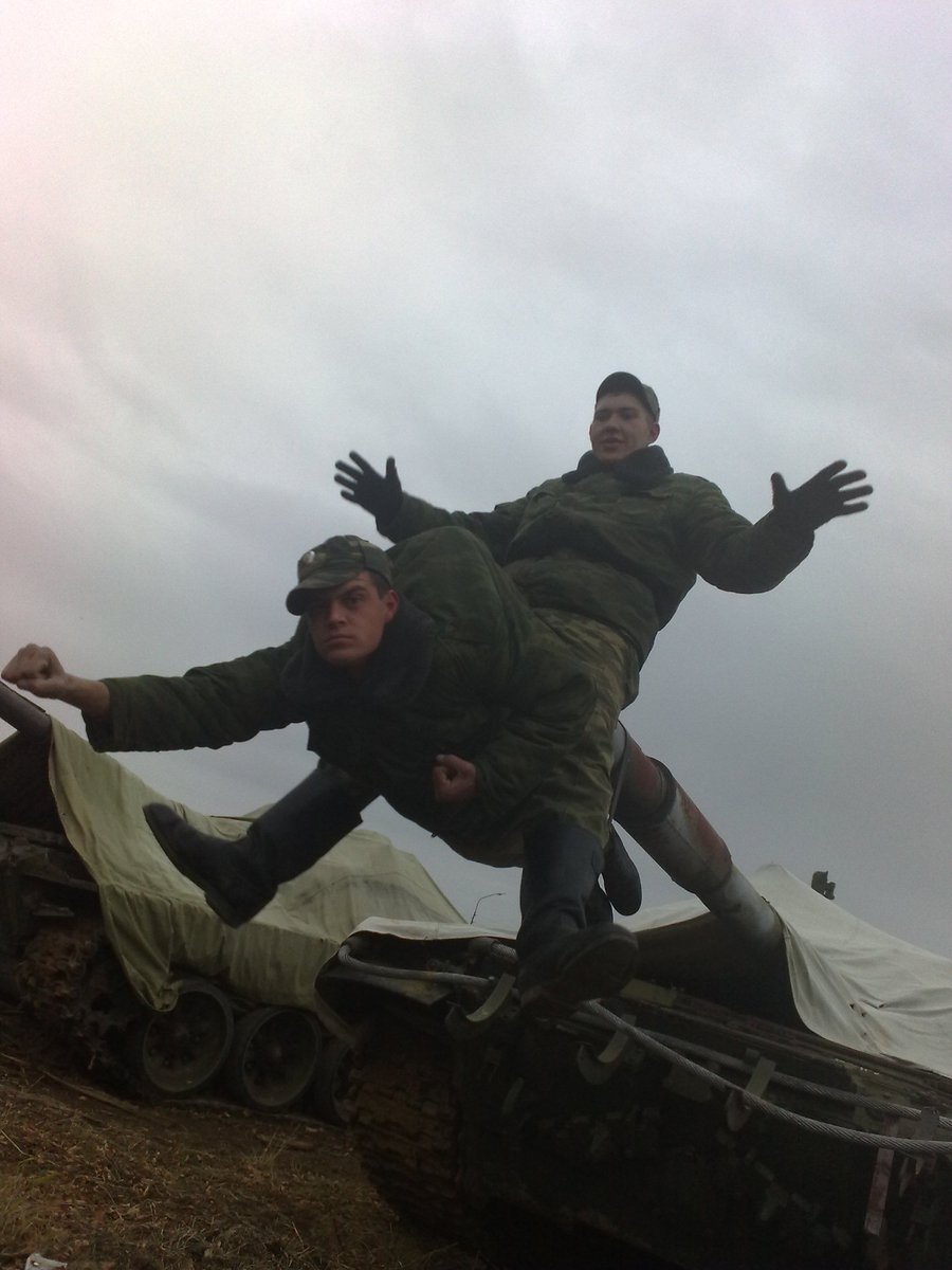T_90AK's tweet photo. Russians dicking about at the 1311th Tank Storage Base. https://t.co/2kUqTY3zTk
