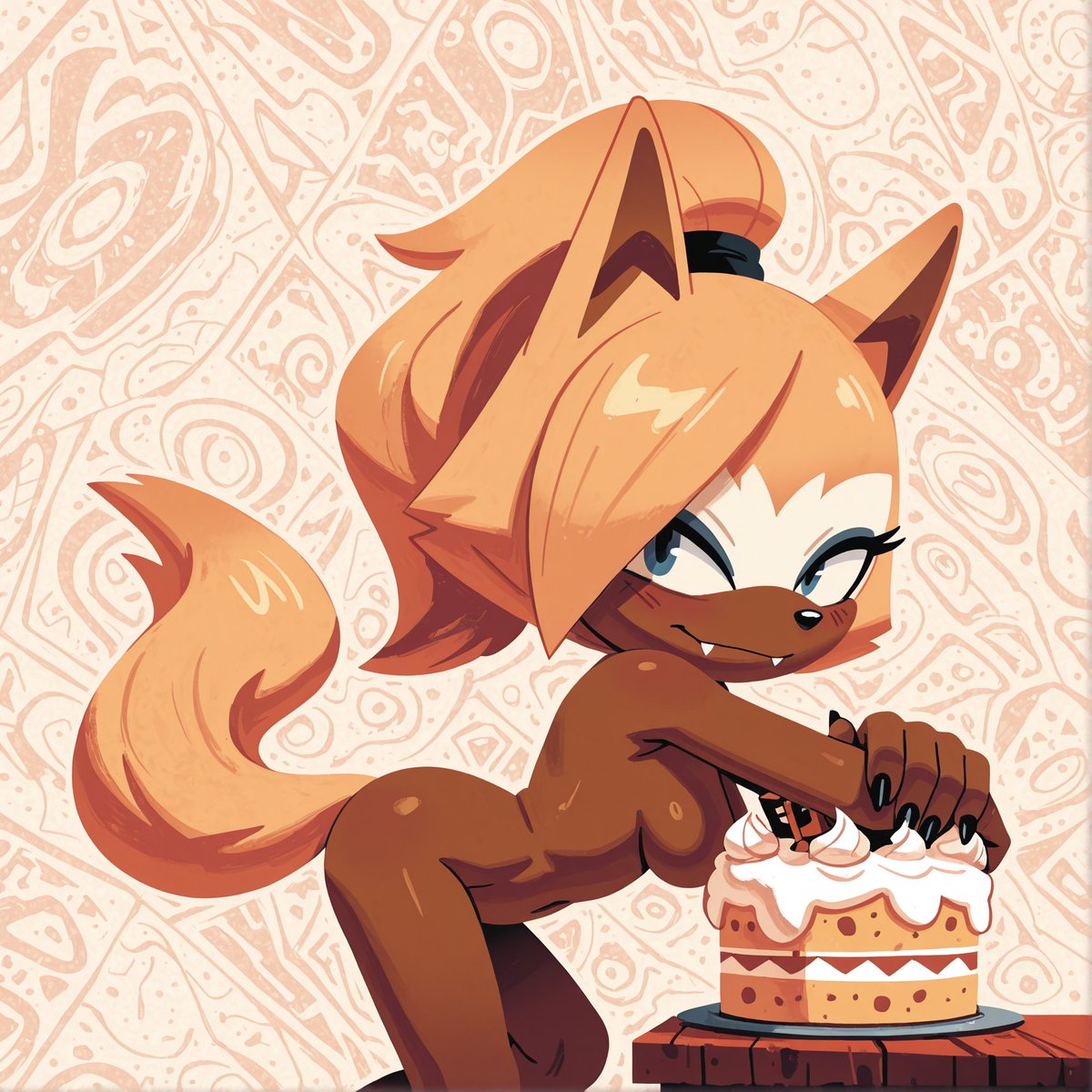 bonsoirdudensfw's tweet photo. Whisper the Wolf. Chocolate goddess. #whisperthewolf #sonicthehedgehog. Repost from main. https://t.co/B7ljEOhoWT