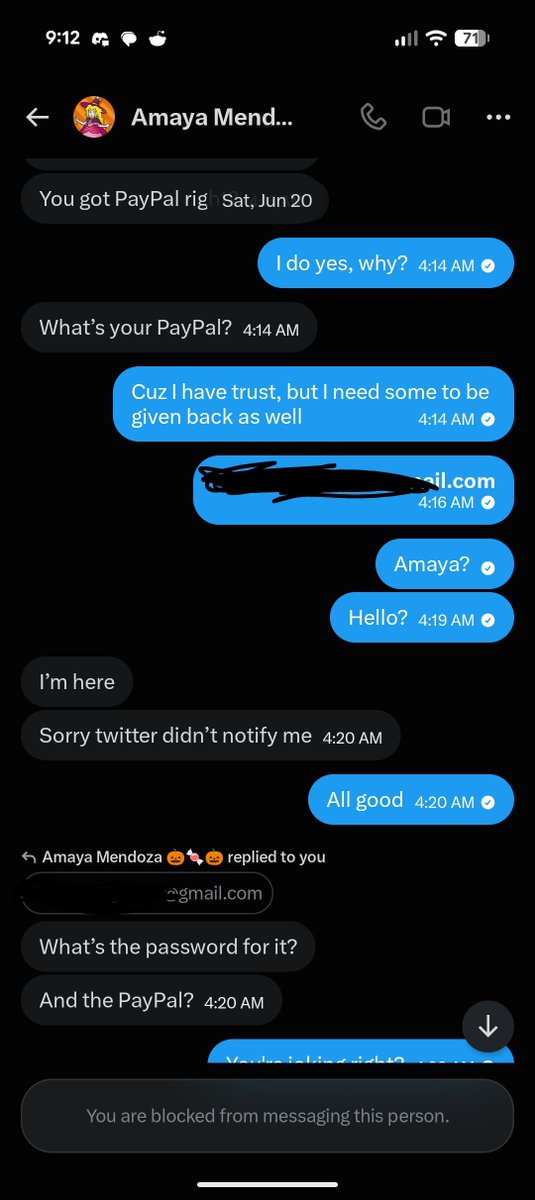 NyssaMor's tweet photo. @Professor_Mor @MendozaAmaya22 And for anyone wanting proof. No non scammer asks you this. https://t.co/HSgMGLOuyj