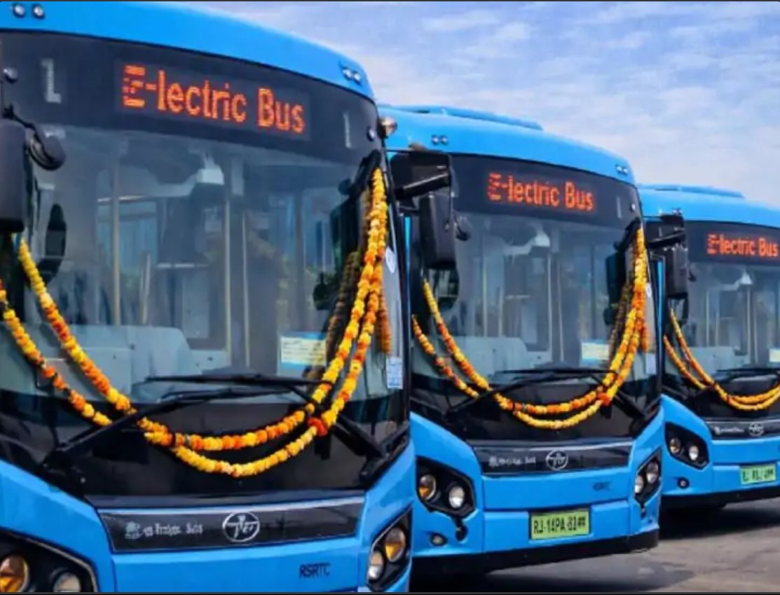 indexrajasthan's tweet photo. 🚍 Transportation 

🔸Under PM E-Bus Sewa Rajasthan Will Get 675 E-Buses For 8 Cities.
🔹 Right Now, Rajasthan Got 49 E-Buses.
🔹This Will Improve Raj Public Transportation Condition.
#Rajasthan #EV https://t.co/Svi7T2H6td