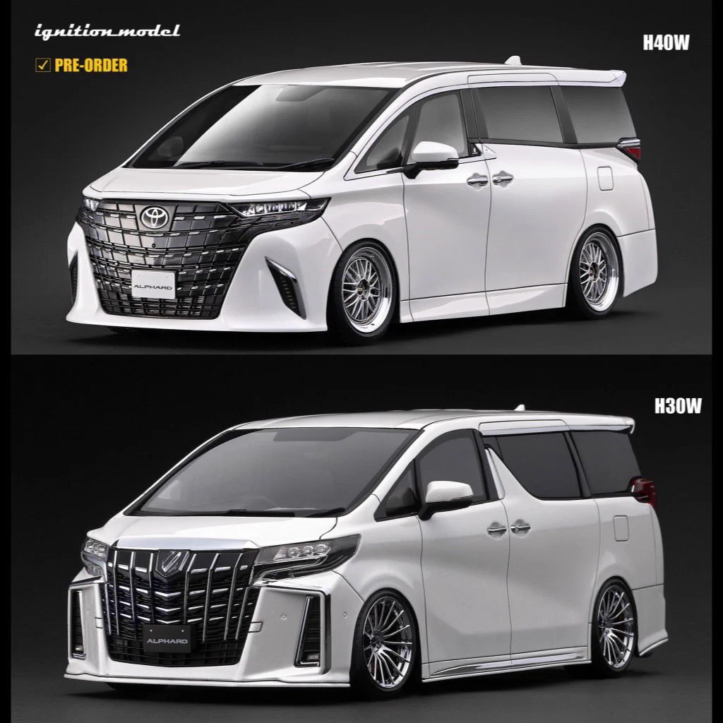 イグニッションモデル アルファード 1/18ホワイト ignitionmodel on X: 
