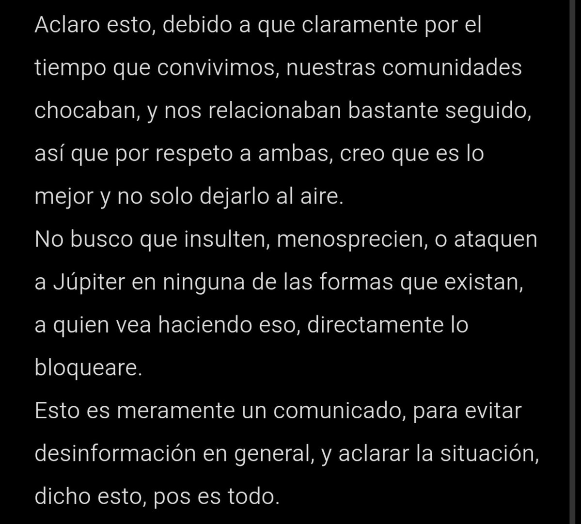 Gr4majo's tweet photo. Me cagan los rumores y chismes a medias, así que aclaro de una vez. https://t.co/cOB4Gmc7W3