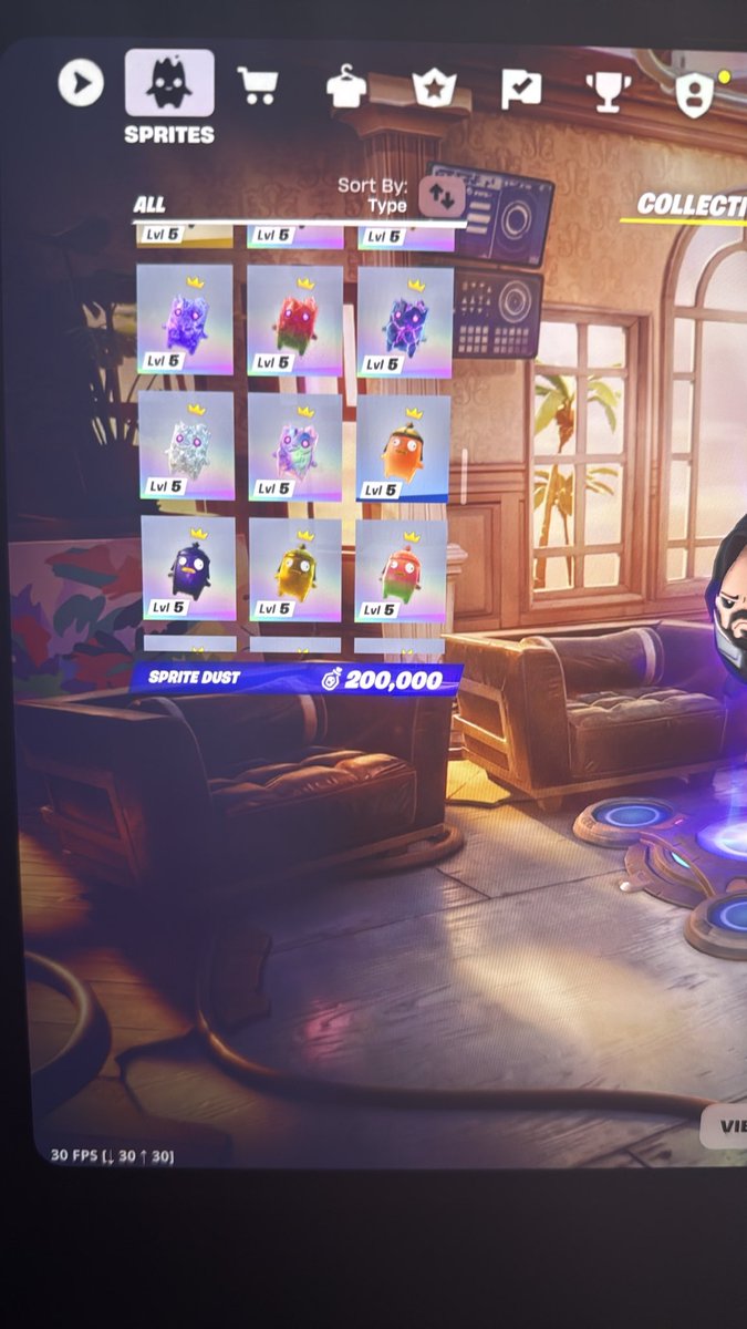 Tweav987's tweet photo. @FortniteStatus I have every single sprite mastered, but the Gem and Quack Zero Point are not showing up in the Sprite Mastery Pod backbling https://t.co/C6gC3daKft