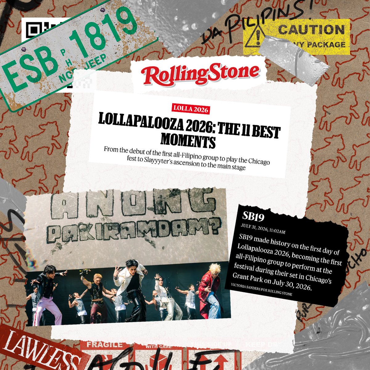 1zentertainment's tweet photo. SB19 AT LOLLAPALOOZA: IN THE HEADLINES

From Chicago to audiences around the world, SB19's Lollapalooza performance marked another significant chapter in their global journey. Here's a look at the media coverage that followed their festival debut.

#SB19 #UySB19 🐐🇵🇭 https://t.co/4fWPG040Wm