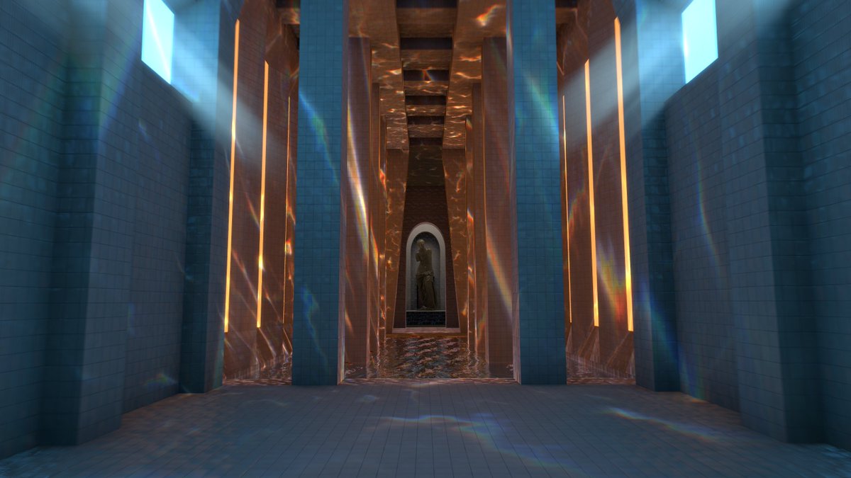 MeekiFur's tweet photo. Tiles by @_you_r_amazing 
Super cool place and very well done! There is so much to explore - was there for about an hour and I don't think I even saw everything!

Linked below!

#VRChat #VRChatPhotography https://t.co/rnyqvYyX9L