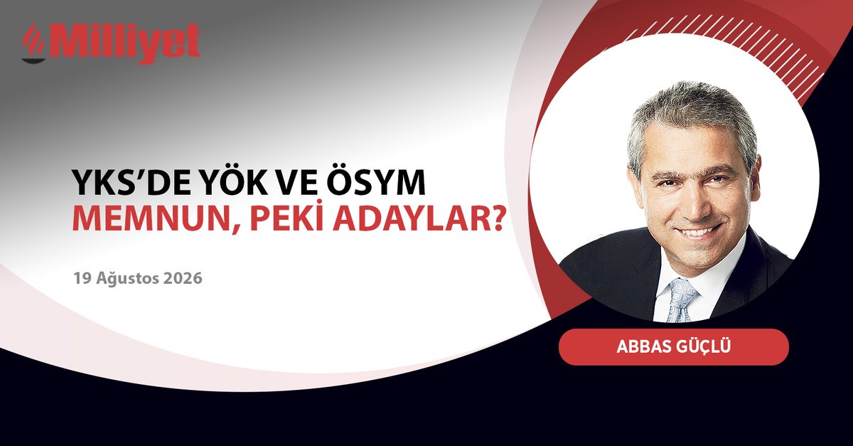 milliyet's tweet photo. YKS’de YÖK ve ÖSYM memnun, peki adaylar?

✍️ @AbbasGucluTR 

https://t.co/eguLXokHhM https://t.co/2wYAgqPW2Y