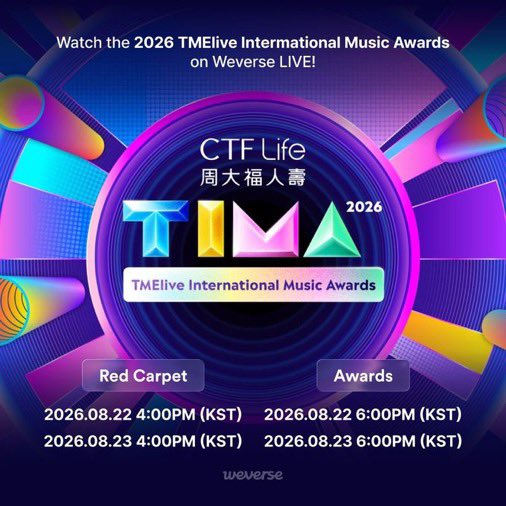 evanfolder's tweet photo. TIMA 2026 will be livestreamed on Weverse on 23 August

⏰ Red Carpet - 4 PM KST

⏰ Awards - 6 PM KST

⏰ EVAN' stage - 7:05 - 7:15 PM KST

🔗: https://t.co/7Qu3nRzncS

#EVAN #에반 #HEESEUNG #희승 https://t.co/9HviNpOo2o