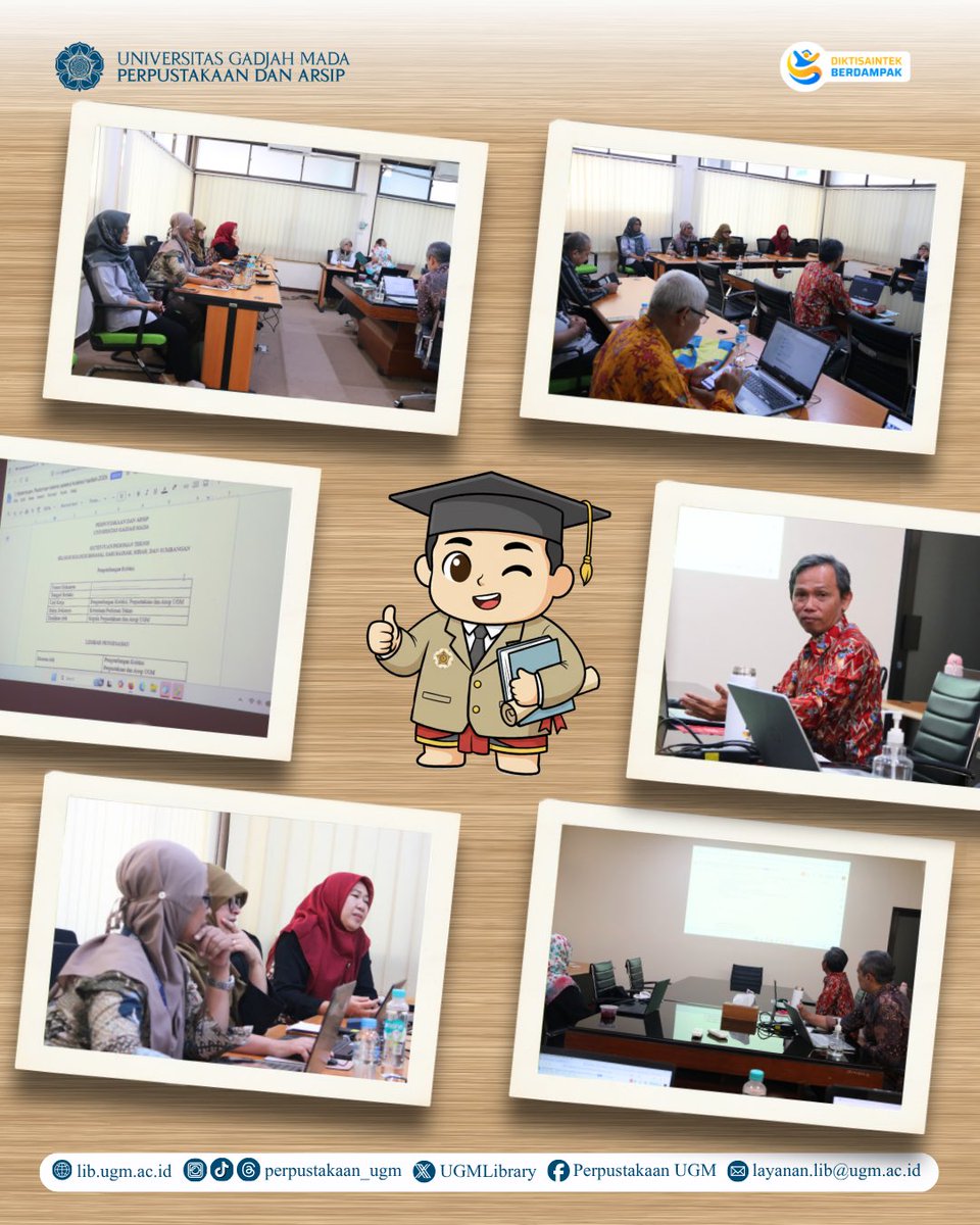 UGMLibrary's tweet photo. Menjawab kebutuhan pemustaka, Perpustakaan dan Arsip UGM meninjau Kebijakan Pengembangan Koleksi 2026 melalui penyelarasan draf pada 11 Agustus 2026. 📚

Langkah ini memastikan koleksi tetap relevan dan mendukung pembelajaran serta penelitian. https://t.co/FIDimu3BgI