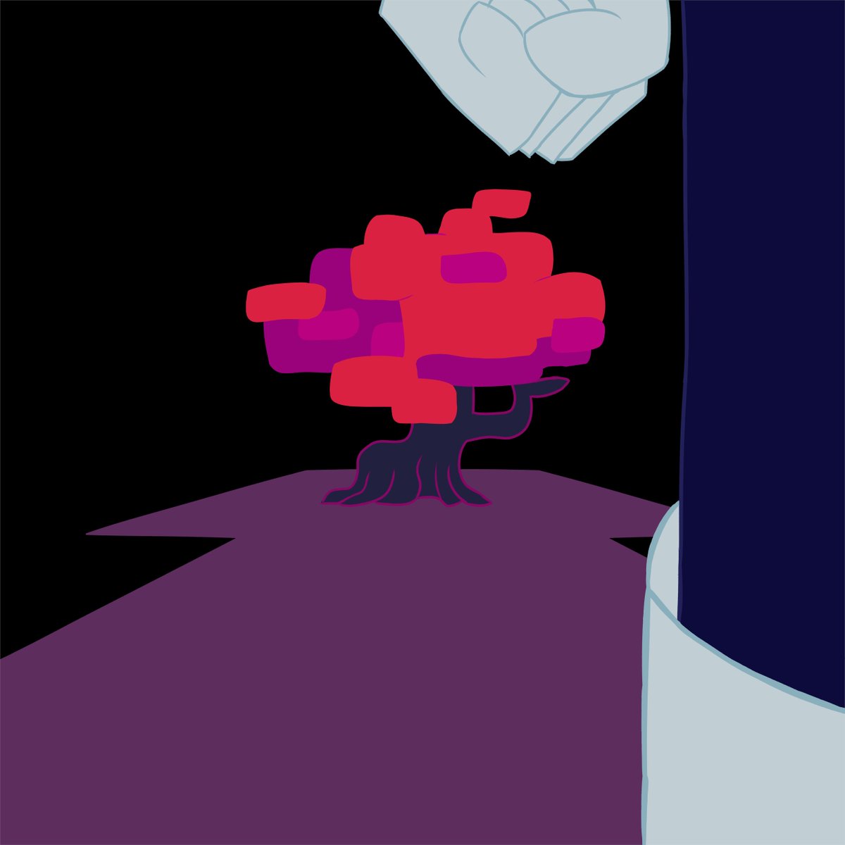 Sparc_83's tweet photo. There is a man here... 
#deltaruneㅤㅤㅤ 
#deltarunefanartㅤ https://t.co/6eEveaU81t