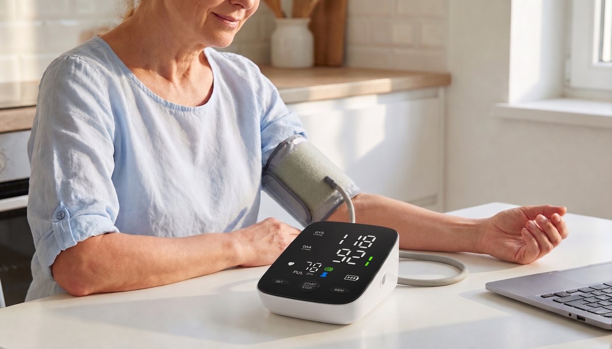 Finicares's tweet photo. Still buying disposable batteries for your blood pressure monitor? A family monitoring BP 4-5x per week spends $40-60 on batteries over 5 years — plus 100-150 toxic batteries in landfill. A #rechargeable #blood #pressure #monitor eliminates both problems.#BPM #Finicare #Factory https://t.co/YjbBScU42M
