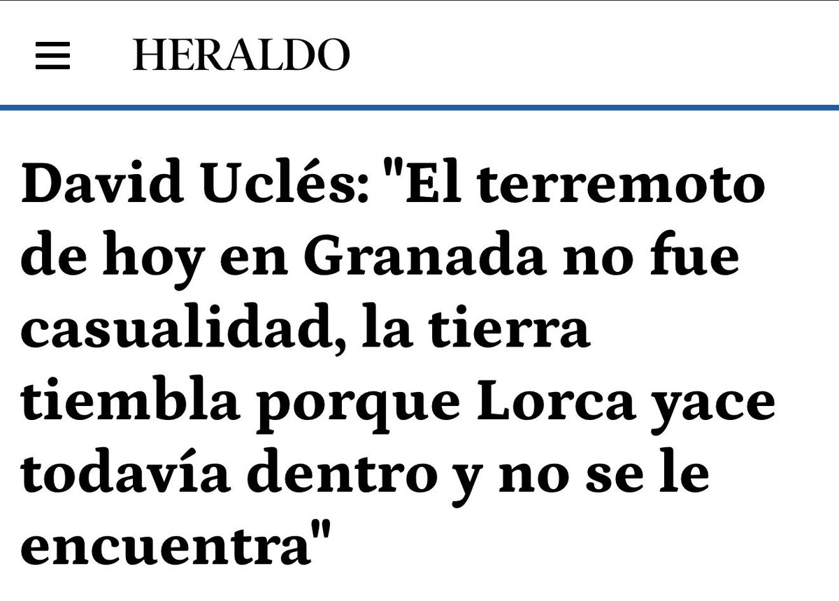 diazvillanueva's tweet photo. Habrá que empezar a medir la magnitud de los terremotos en la escala Richter-Lorca https://t.co/FpocZwdPlf