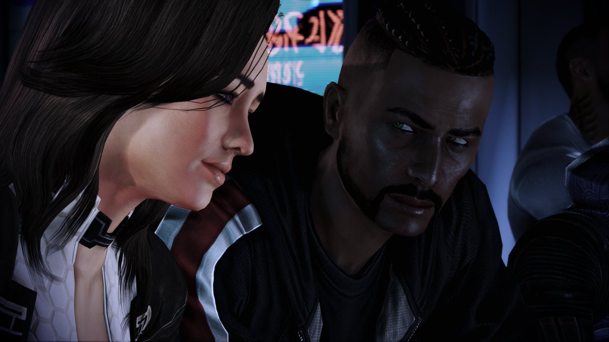 ADLegend21's tweet photo. Kallen(red), Kayla (purple), and Adam Shepard. I'm the GOAT at Bioware CC's. https://t.co/FQww3CFyQQ