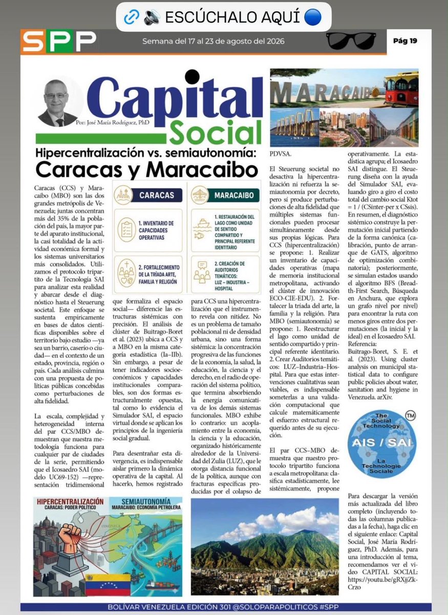 SAISOCIAL2's tweet photo. 🔵 Año 5 | Semana 246: CAPITAL SOCIAL
https://t.co/A8DdbjC8HK https://t.co/niJRvaFcJo