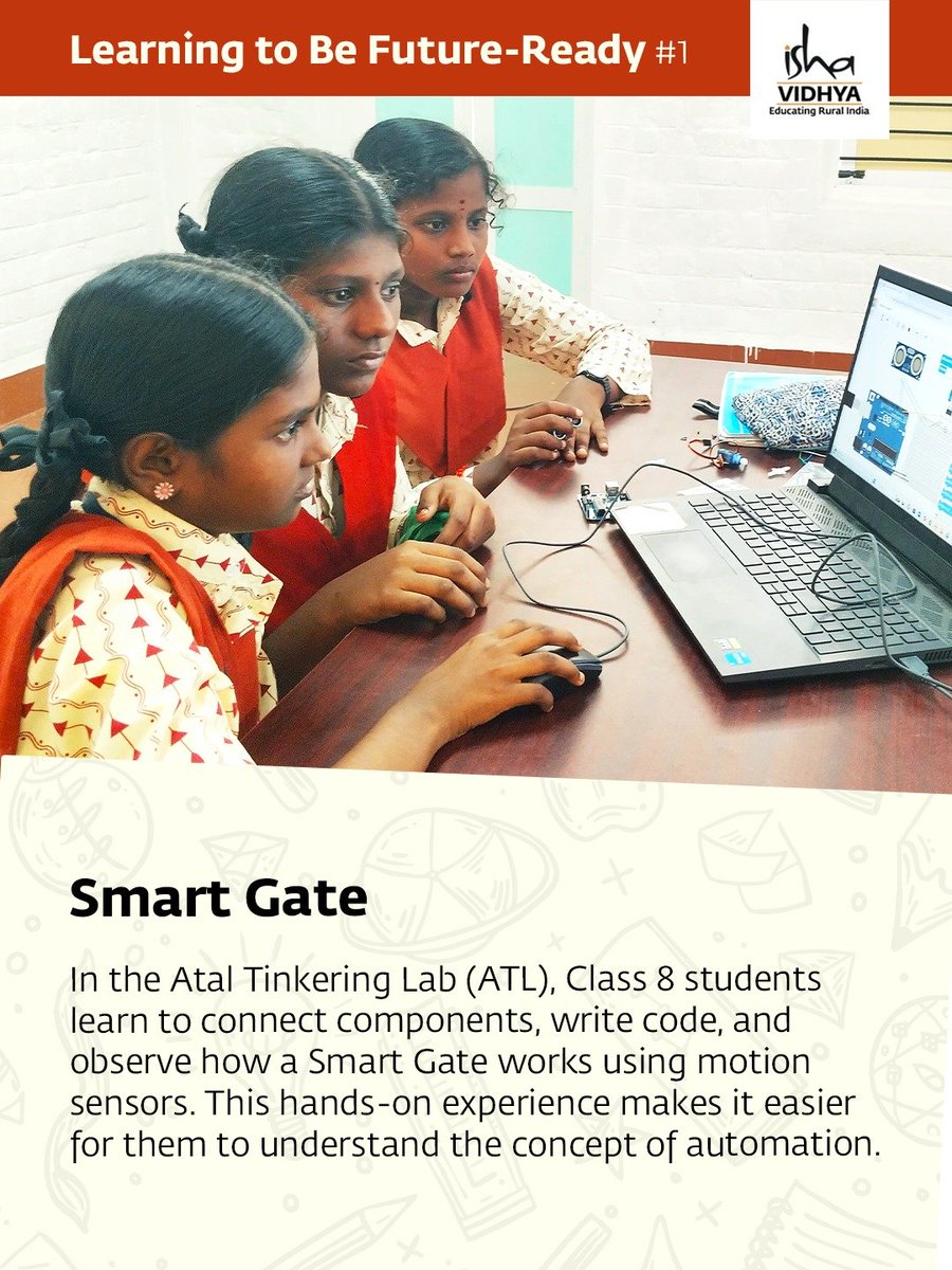 ishavidhya's tweet photo. The students learned to control motors using a microcontroller, strengthened their coding skills, and worked with electronic components. Hands-on activities in the ATL foster experiential STEM learning and prepare them for futuristic academic pursuits. https://t.co/XPl339it4O