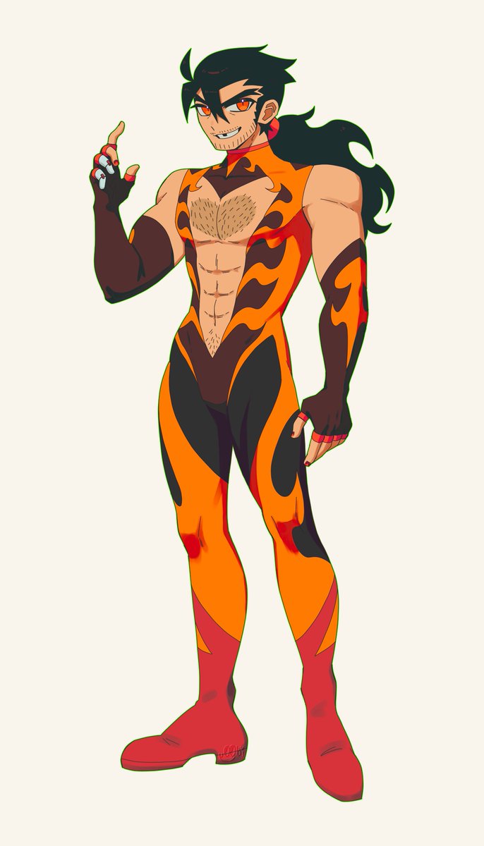 1127_art's tweet photo. #flambirthdayweek day 5 - alt suit design https://t.co/PzMXcQRG3Q