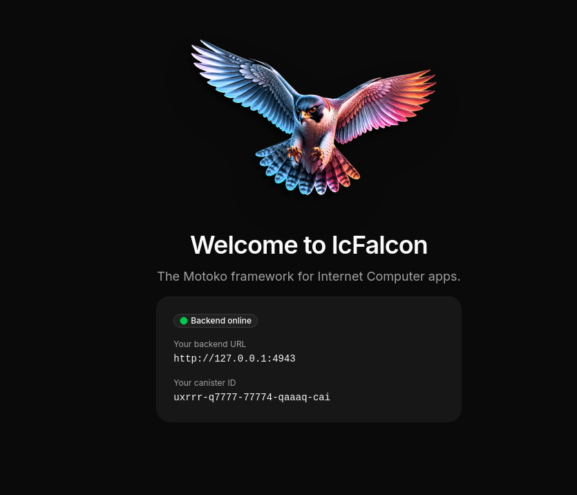 IcpayOfficial's tweet photo. Introducing IcFalcon — build Internet Computer apps without the usual setup pain.

Before: complex backend wiring, replica config, deploy steps, frontend env

https://t.co/4JIBuv89fJ

Now: start building in 2 commands

1. ./ops/install.sh

2. falcon s:init

Backend, canister deploy, frontend, dev server — done.

The framework is designed by team @IcpayOfficial