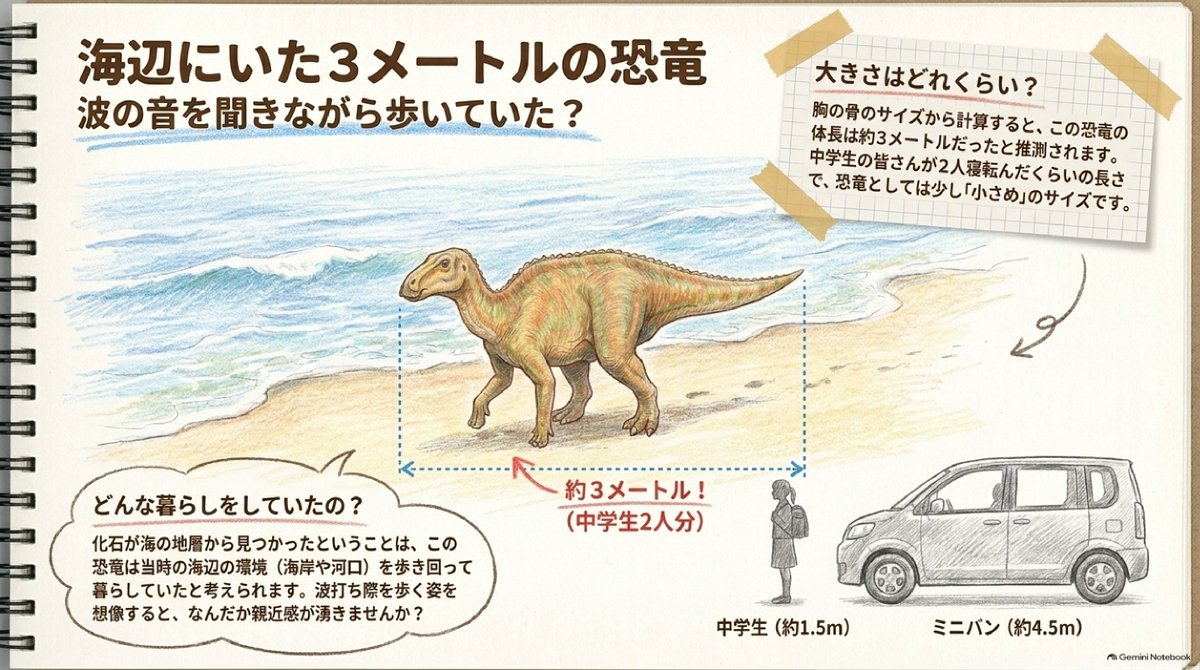 Kenyatama's tweet photo. 福島のいわき市の白亜紀の地層から、イグアノドン類の化石が発見。
体長約3mのハドロサウルスの仲間と考えられます。日本で初めて見つかった海辺の「小さな」 恐竜とのこと。…今の基準だとでかい。
日本の恐竜研究にも注目しています。
#恐竜 #古生物 #dinosaur #化石 #ハドロサウルス #イグアノドン https://t.co/RFayTncnlw