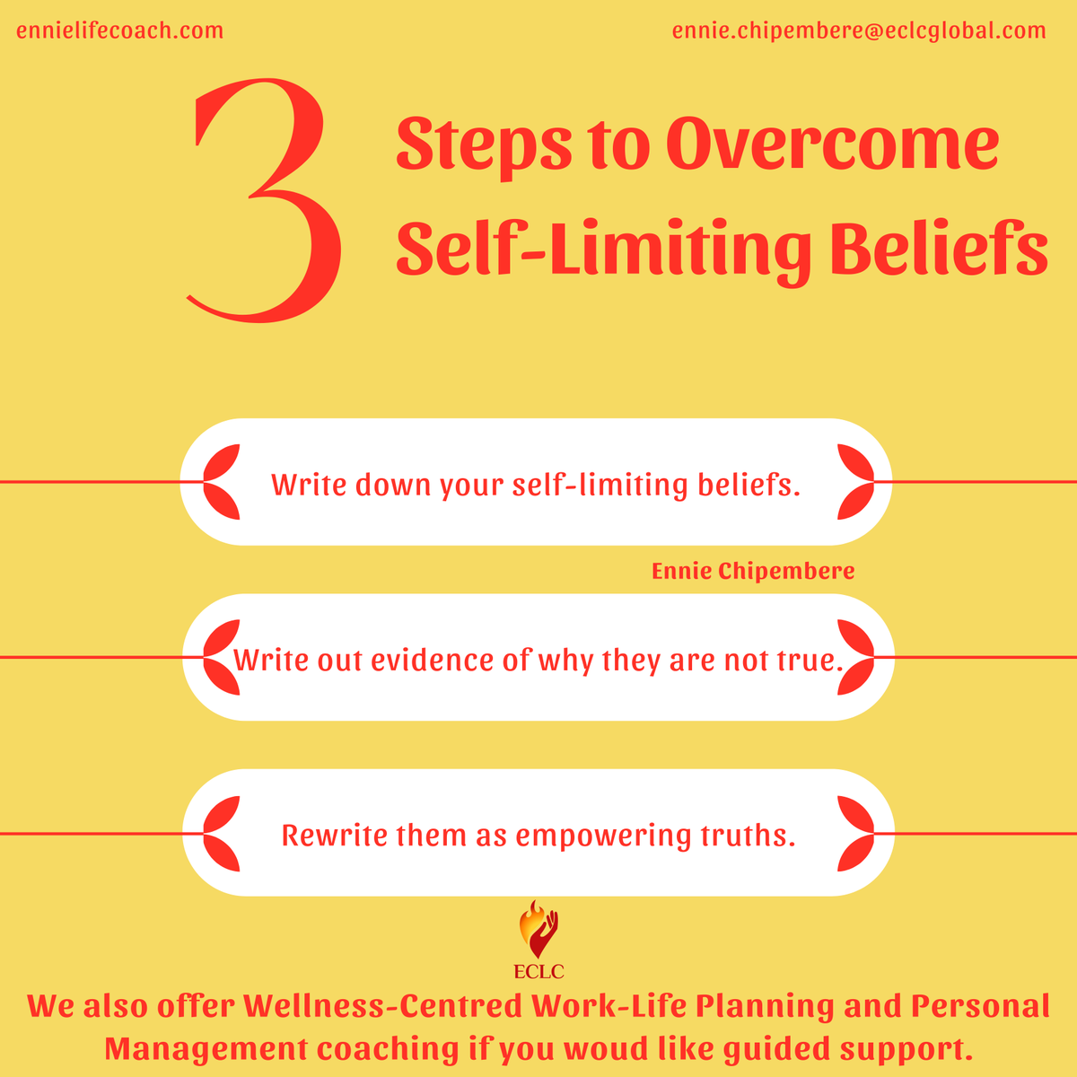 EnnieChipembere's tweet photo. Self-limiting beliefs are thoughts we hold about ourselves that keep us from pursuing opportunities or stepping into our brilliance. The truth? Most of these beliefs aren’t even true.
#CoachEnnie #selfcoaching #worklifebalance #personaldevelopment #mindsetmatters https://t.co/xoI1ebfL7K