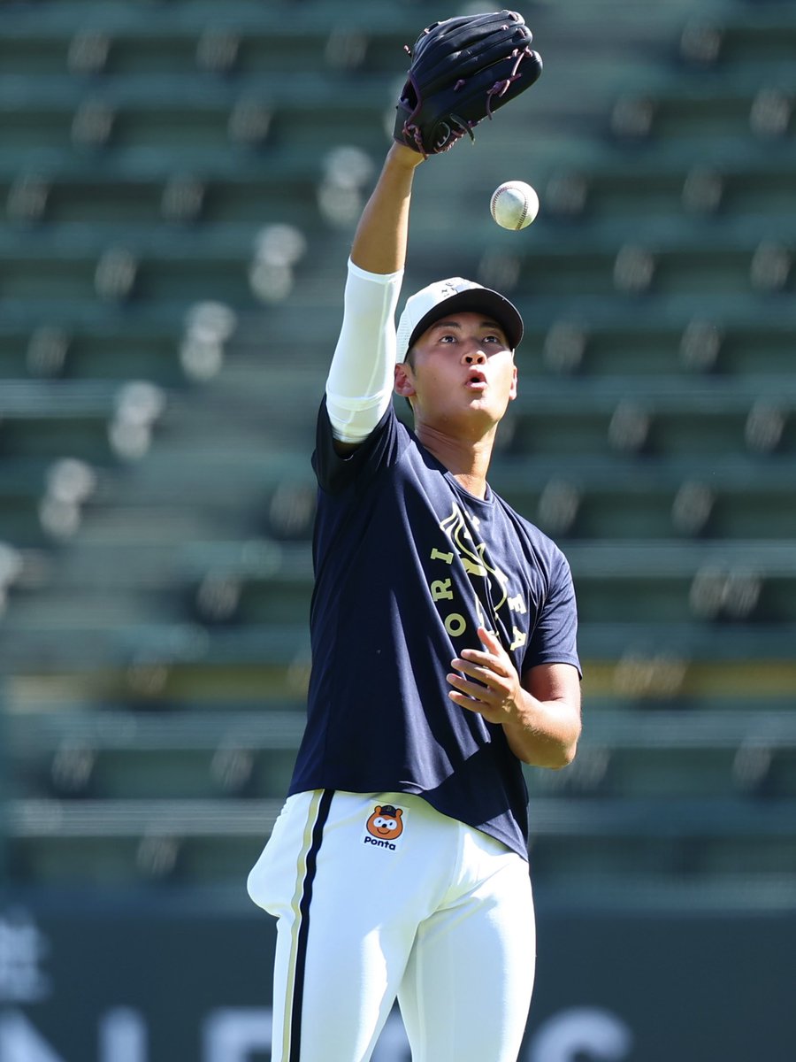 orifullc2's tweet photo. 【ファームリーグ公式戦】
2026.8.19 オリックス-ソフトバンク

キャッチボールを行う投手陣

#Bs2026 #寿賀弘都 #川瀬堅斗 #権田琉成 #東松快征 https://t.co/RE3DuQoA74