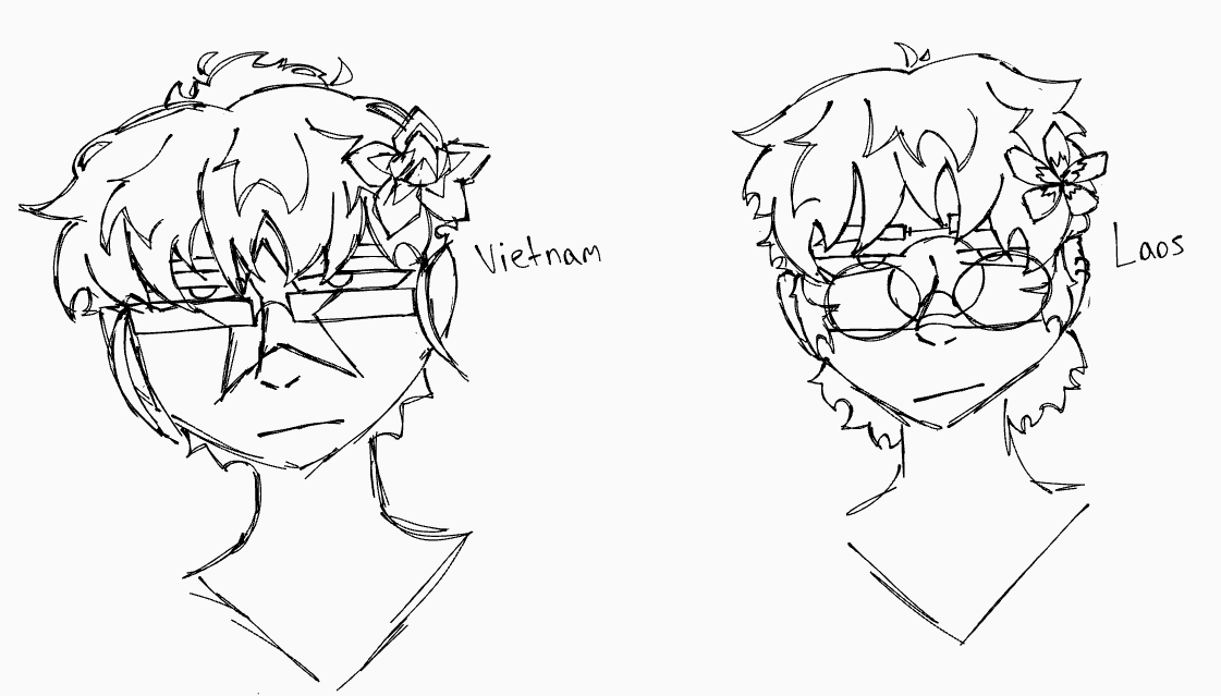 WanderingV1RTU3's tweet photo. Tada, I drew them
#countryhumans #countryhumanslaos #countryhumansvietnam #vietlao
(I lost motivation, so this is the closest Vietlao art you'll get till further notice, though I'll try to draw them later, maybe during school...) https://t.co/8n5tEAofhG