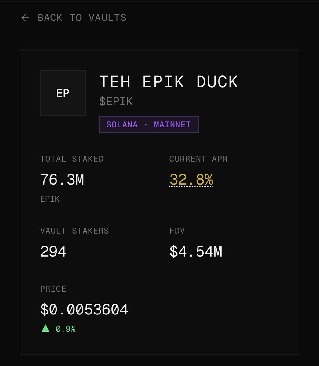 MastersETH61033's tweet photo. GM CiTi 🌞 

I bring you fresh updates 🚨

As a reward for their commitment, $EPIK stakers will receive privileged, early access to the upcoming Tradoors mint, structured across two tiers:

Tier 1 — Guaranteed Allocation
Stakers with 250,000 $EPIK or more locked in the vault will secure a guaranteed mint spot, reserved for the first 50 qualifying wallets.

Tier 2 — First-Come, First-Served Access
Stakers with 100,000 $EPIK or more will be eligible for FCFS minting access, granting priority entry ahead of the general public.

There is still time to participate and position yourself for these benefits before the Thursday snapshot. We encourage anyone interested in securing privileged mint access to stake accordingly before the deadline.

@educkcoin is built on the Solana blockchain and is backed by @rektmando.

This is just one piece of the broader ecosystem taking shape around $EPIK, with staking playing a central role in what’s being developed.

Stake here: https://t.co/sGjBqbVBaV
