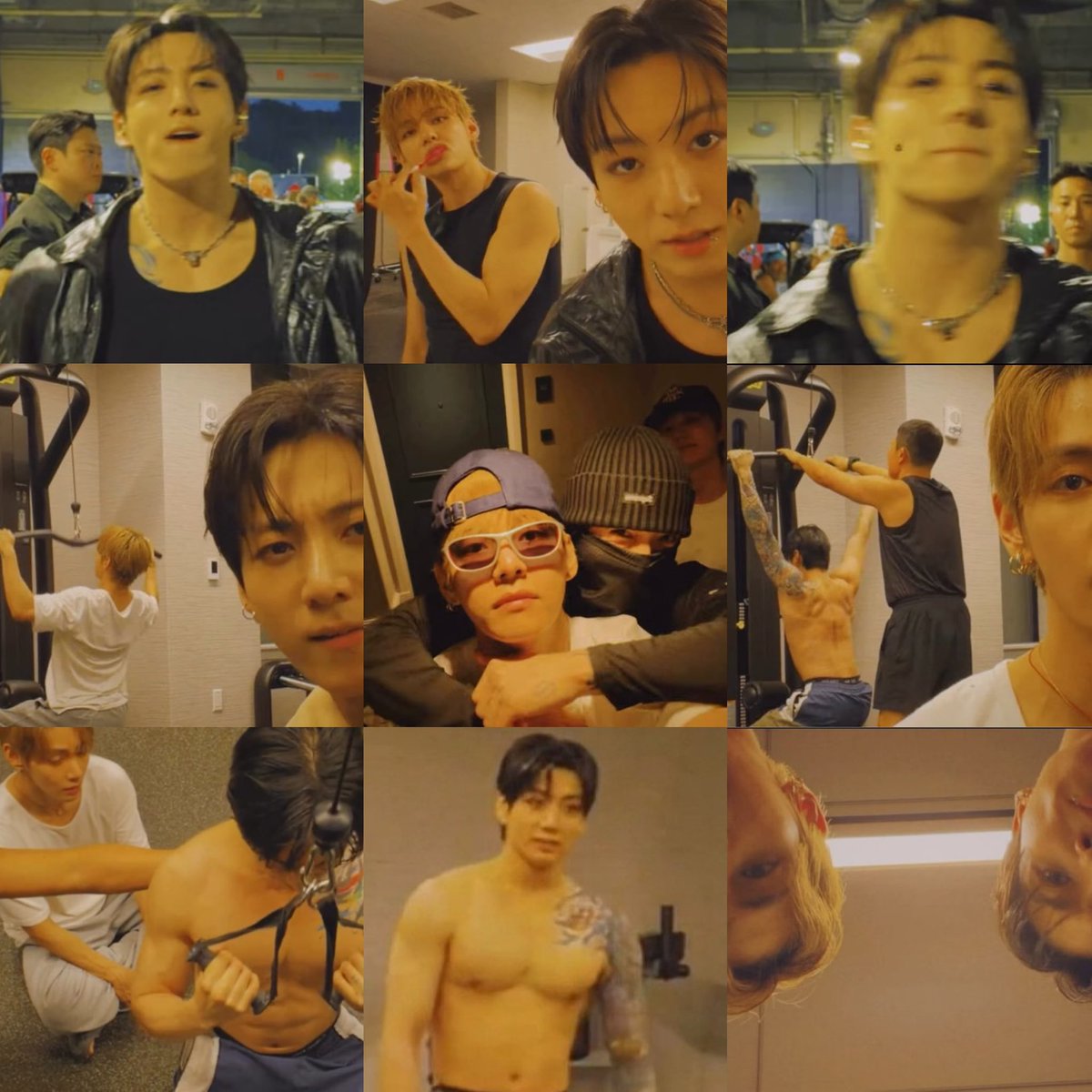 jungkovtae's tweet photo. Jungkook’s vlog:                 Taehyung’s vlog: https://t.co/V3Li9BWxvO