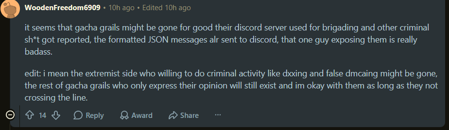 schizocleaner's tweet photo. >wasn't even the GG discord

do goyim really? https://t.co/4NxSWTjtFE