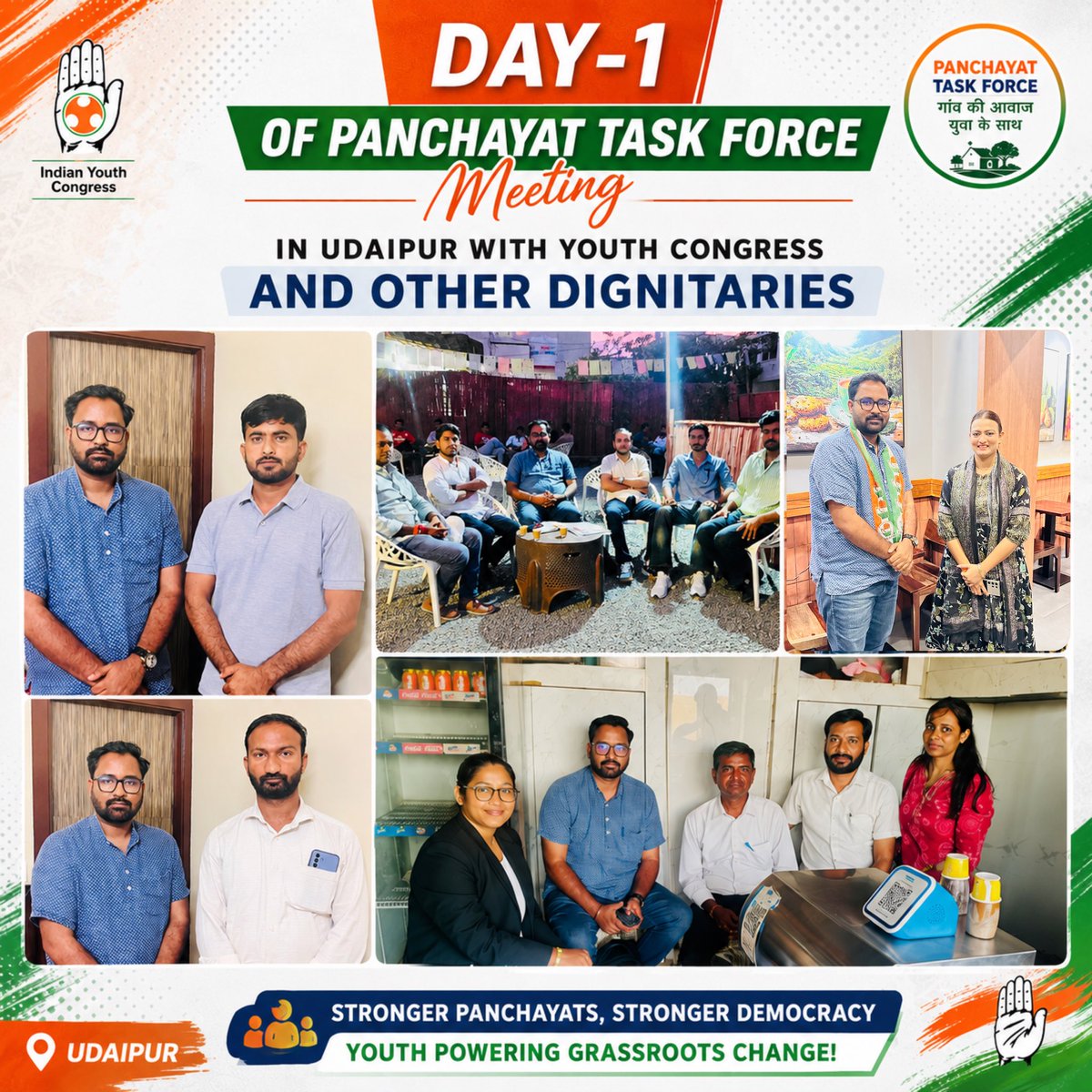 ArjunMishraArMi's tweet photo. Day 1 | पंचायत टास्क फोर्स 
स्थानीय चुनावों के लिए युवा नेतृत्व की पहचान, नए चेहरों को संगठन से जोड़ने और पंचायत स्तर पर नई नेतृत्व क्षमता को मजबूत करने पर सार्थक चर्चा।
नई ऊर्जा, नए चेहरे, नई नेतृत्व क्षमता — जमीनी बदलाव की मजबूत शुरुआत। ✊

#PanchayatTaskForce #YouthLeadership https://t.co/ftxlmI8l5Y