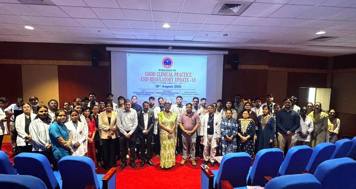 aiims_gkp's tweet photo. 📢 Workshop on Good Clinical Practice & Regulatory Updates

AIIMS Gorakhpur organized a workshop on Good Clinical Practice (GCP) & Regulatory Updates, aimed at enhancing awareness and understanding of ethical, scientific, and regulatory standards in clinical research.

It provided a valuable platform for learning, discussion, and strengthening best practices in clinical research.

#AIIMSGorakhpur #GoodClinicalPractice #GCP #ClinicalResearch #RegulatoryUpdates #Research #MedicalEducation @DrHeman26245445 @vibs1958 @JPNadda @myogiadityanath @mpprataprao @AnupriyaSPatel @CMOfficeUP @ravikishann @PIB_India @PMOIndia