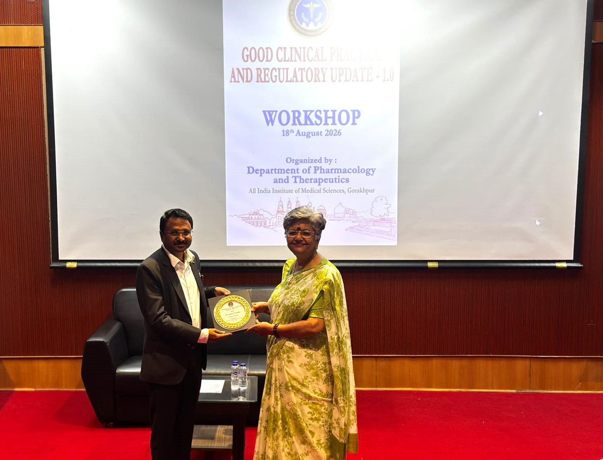 aiims_gkp's tweet photo. 📢 Workshop on Good Clinical Practice & Regulatory Updates

AIIMS Gorakhpur organized a workshop on Good Clinical Practice (GCP) & Regulatory Updates, aimed at enhancing awareness and understanding of ethical, scientific, and regulatory standards in clinical research.

It provided a valuable platform for learning, discussion, and strengthening best practices in clinical research.

#AIIMSGorakhpur #GoodClinicalPractice #GCP #ClinicalResearch #RegulatoryUpdates #Research #MedicalEducation @DrHeman26245445 @vibs1958 @JPNadda @myogiadityanath @mpprataprao @AnupriyaSPatel @CMOfficeUP @ravikishann @PIB_India @PMOIndia