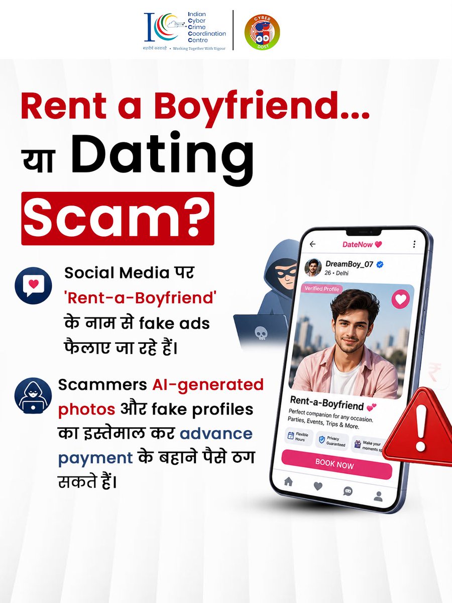 Cyberdost's tweet photo. Looking for companionship online? 

Don't let scammers take advantage of your trust. https://t.co/enkL44cYdQ