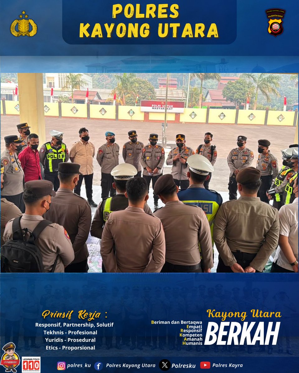 polres_ku's tweet photo. *Polres Kayong Utara Gelar TFG Antisipasi Situasi Kamtibmas Pasca HUT ke-81 RI*

#PolresKayongUtara 
#TFG 
#Kamtibmas 
#SalamPRESISI #KayongUtaraBERKAH https://t.co/O1cr01AnWc