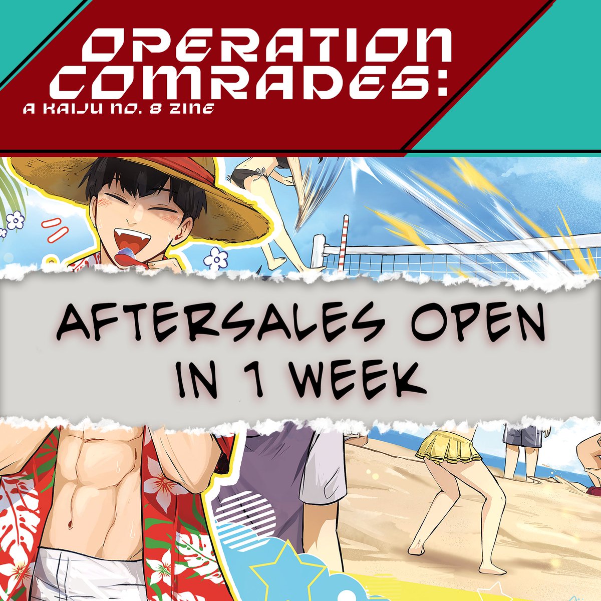 KaijuNo8Zine's tweet photo. 💥Attention! Attention!💥

Calling all off duty officers! Leftovers will be opening in one week!

#KaijuNo8 #KN8 #KaijuNo8Zine #KN8Zine #Monster8 #zine https://t.co/gboQEqXTLJ