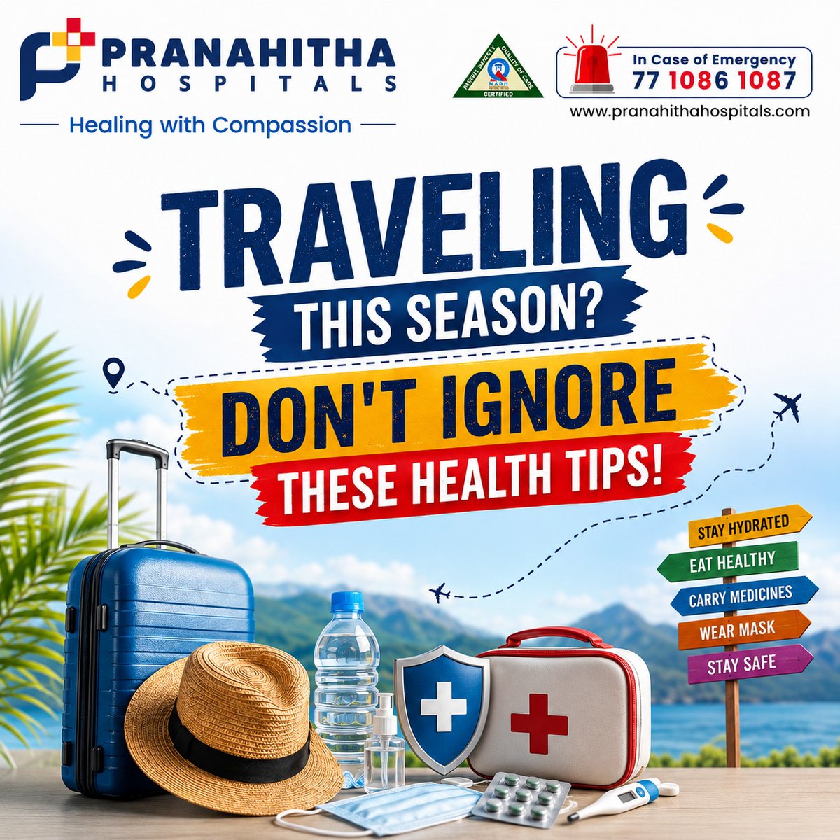 Pranahithahosp's tweet photo. Travel Smart. Stay Healthy.

Planning your next trip? Don’t let health take a back seat!

#TravelHealth #HealthyTravel #TravelTips #SafeTravel #TravelSmart #StayHealthy #HealthTips #WellnessTips #TravelSafety #TravelEssentials #HolidayHealth #HealthyLifestyle #Healthcare #Health https://t.co/XS72cRnjQ6