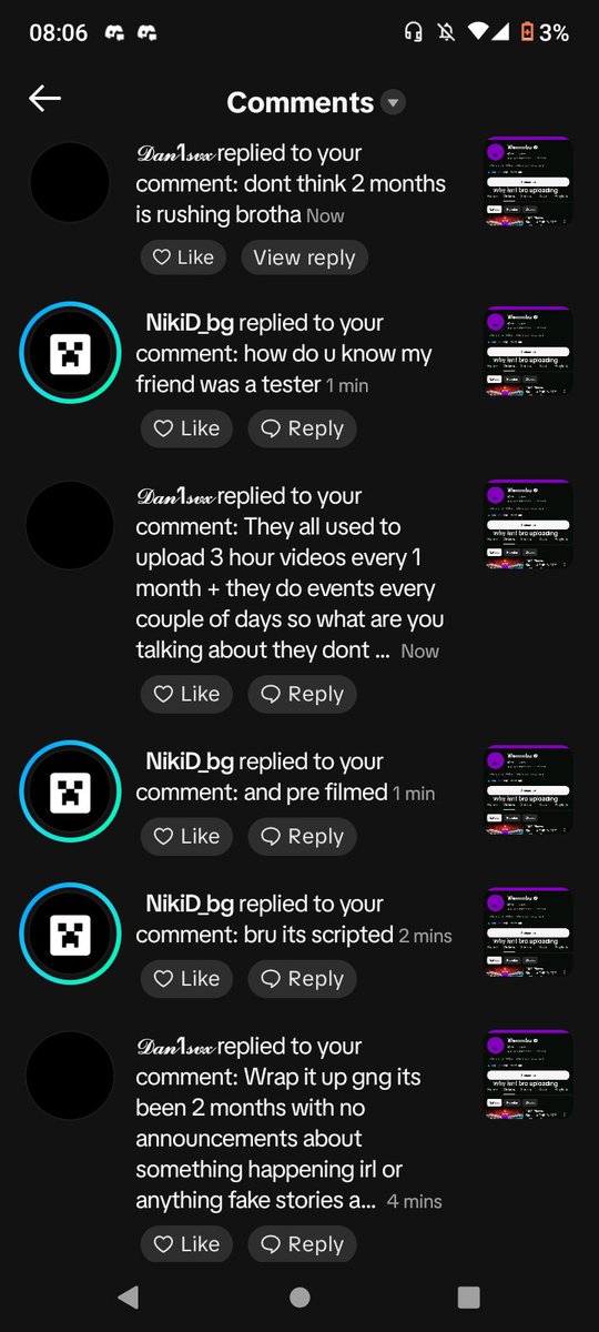CYRAKU_'s tweet photo. It is unbelievable how stupid and unaware and entitled you people are.. I genuinely had to take a walk seeing this bro.. theres a lot of people working on unstable and people normally have lives and jobs and relationships to attend to, who cares if it takes a while THEY'RE PEOPLE https://t.co/lrdzOsHSKE