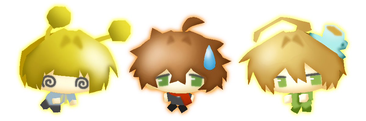 Yutarg8's tweet photo. ローポリ風補欠〜超かわいく描けた！！ https://t.co/sHrf4SC4Iz