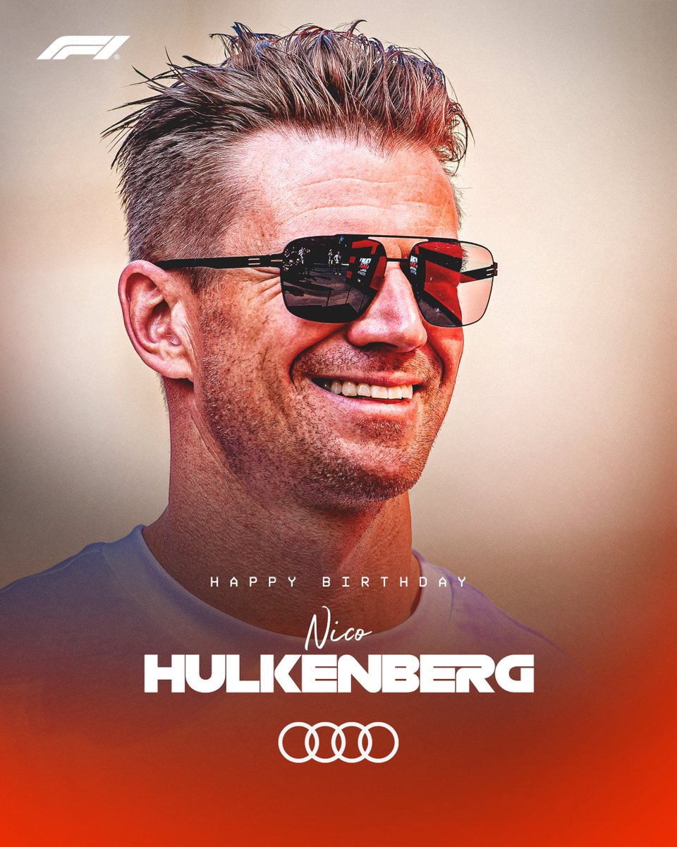 F1's tweet photo. Wishing a Happy Birthday to the Hulk! 🎉🙌

@HulkHulkenberg #F1 https://t.co/KLvPLAqU6o