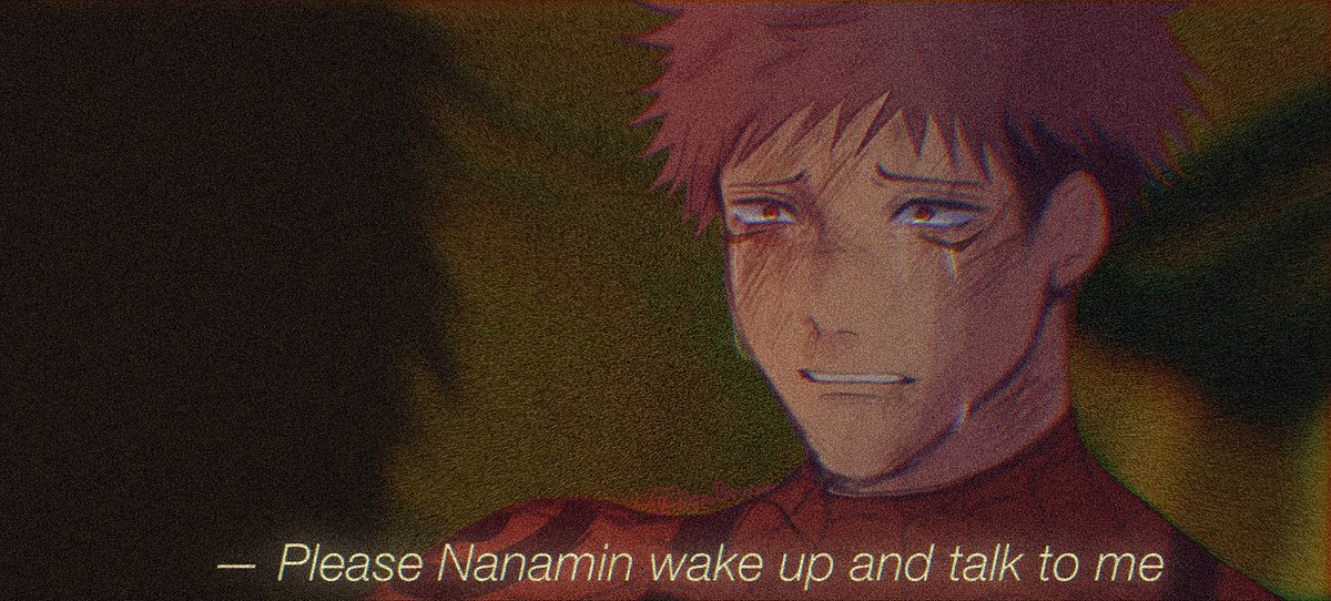 KoaBoaaa's tweet photo. “Wake up”

(Scene from “Spider-man: No way home”! I tried using the scene where aunt may died as Nanami and Yuji)

#jjk #jujutsukaisen https://t.co/jEL8atzEjG