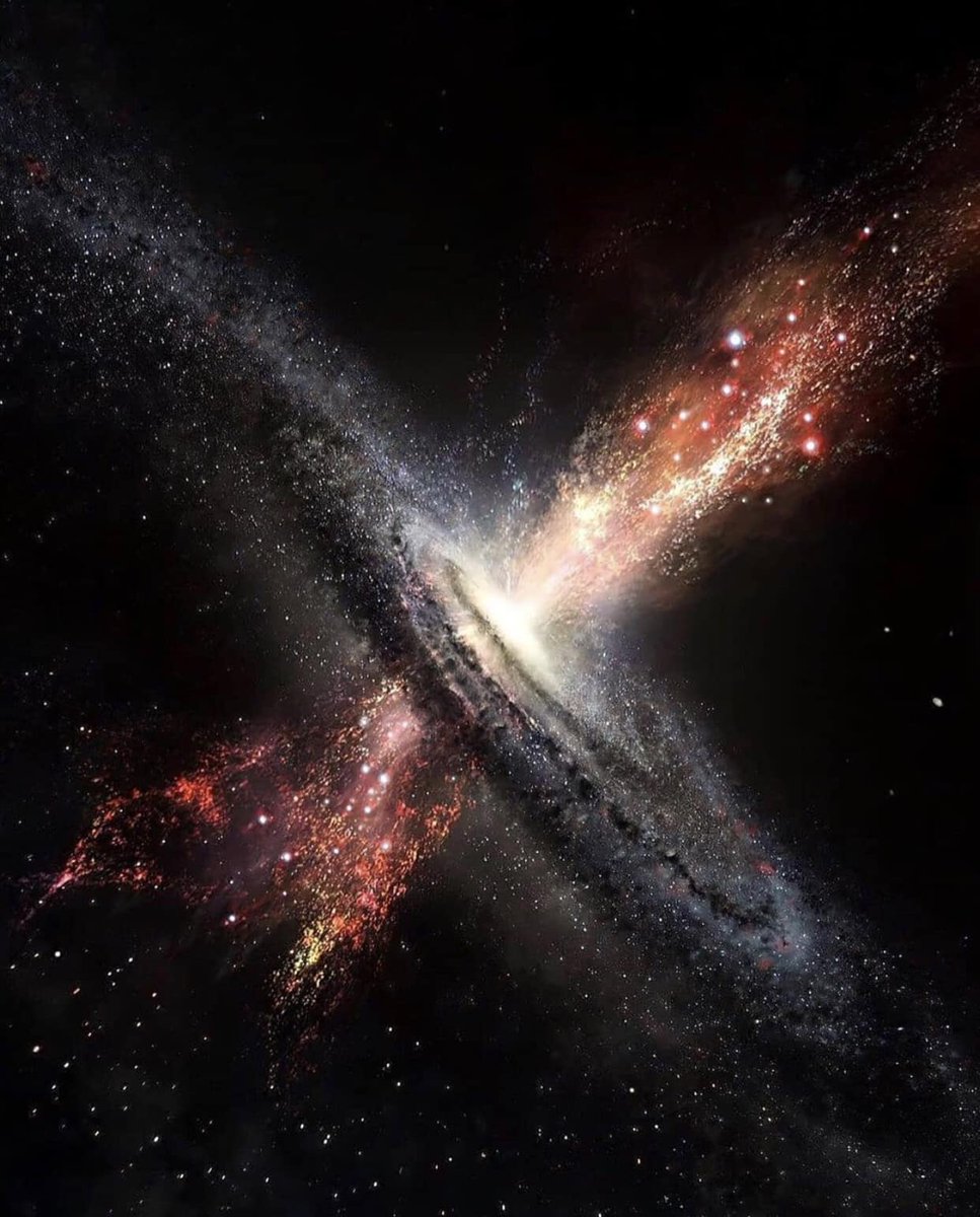 astrooalert's tweet photo. This is what a Quasar looks like! 🌌 https://t.co/Lsrs3tMCm4