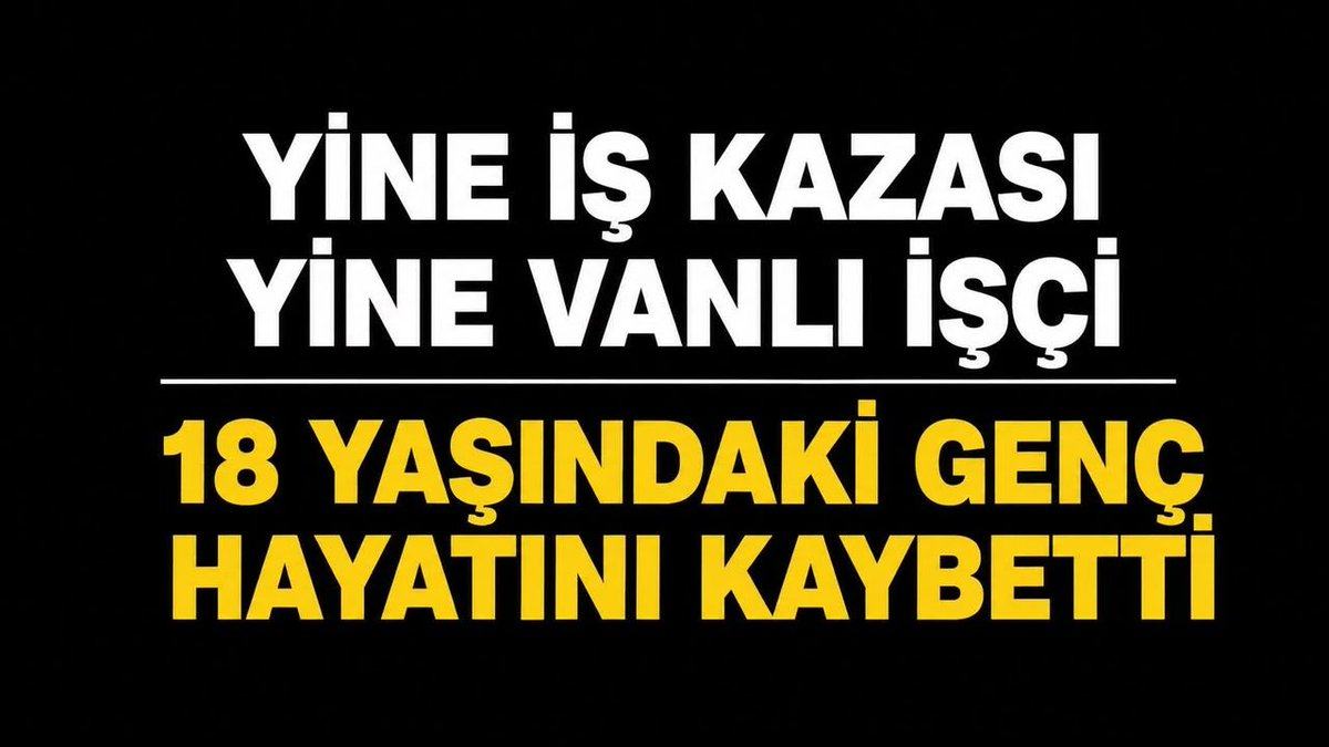 van65haber's tweet photo. Çaldıranlı 18 Yaşındaki Genç Kocaeli’de İnşaatta Hayatını Kaybetti https://t.co/xR1bLLJagH https://t.co/0W61JLyqCh