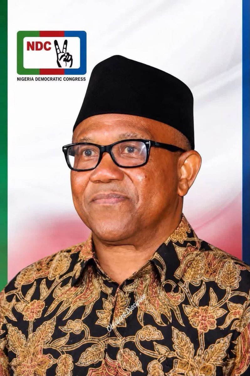 JaneOkoro15's tweet photo. The Man is Peter Obi 
The Vision is for a New Nigeria 
The Party is NDC 

A New NIGERIA is POssible ✌️ https://t.co/qOrrUFADm9