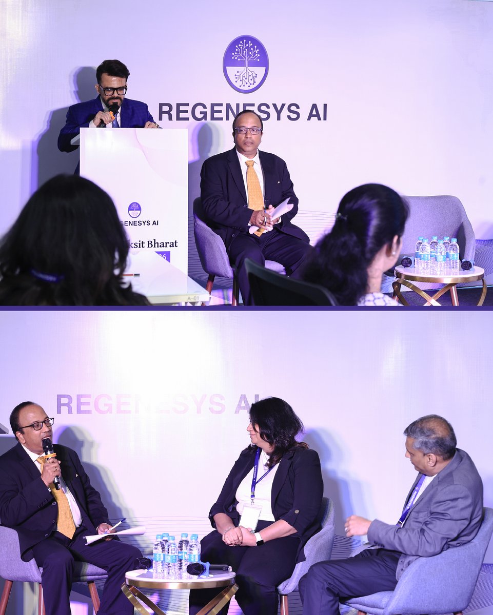 regenesys_ai's tweet photo. 𝗥𝗲𝗴𝗲𝗻𝗲𝘀𝘆𝘀 𝗔𝗜 𝗣𝗮𝗻𝗲𝗹 𝗛𝗶𝗴𝗵𝗹𝗶𝗴𝗵𝘁𝘀 | 𝗠𝘂𝗺𝗯𝗮𝗶
AI is reshaping healthcare, pharma &amp; life sciences. At the 𝗔𝗜 𝗳𝗼𝗿 𝗩𝗶𝗸𝘀𝗶𝘁 𝗕𝗵𝗮𝗿𝗮𝘁 𝗖𝗫𝗢 𝗦𝘂𝗺𝗺𝗶𝘁 𝟮𝟬𝟮𝟲, leaders explored responsible AI adoption, innovation &amp; talent.

#RegenesysAI https://t.co/GSgJd2wkq1