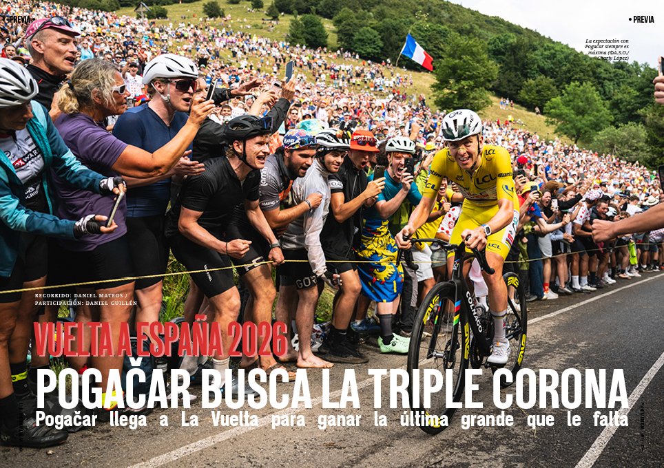 PlntCiclismo's tweet photo. En #PCM71...
PREVIA VUELTA 2026: POGAČAR BUSCA LA TRIPLE CORONA
"Sin Evenepoel y Vingegaard en la prueba, solo el cansancio acumulado de los kilómetros de competición puede jugar en su contra, visto lo visto"
Más aquí...
👇👇👇
https://t.co/WkMxDJrI6S https://t.co/zqcoDJhmX8